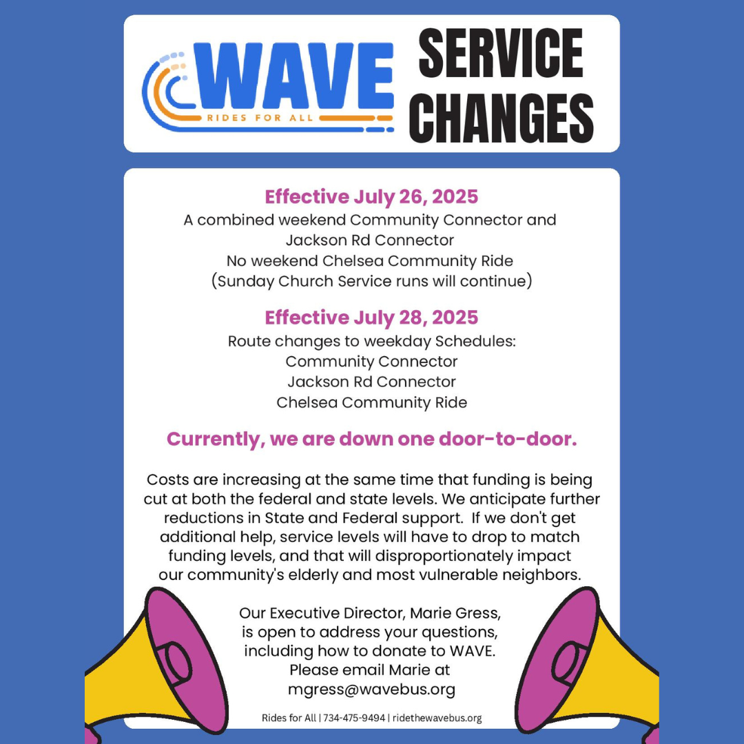 WAVE Route Updates July 2025