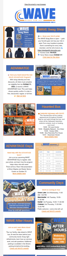 WAVE October Rider Update