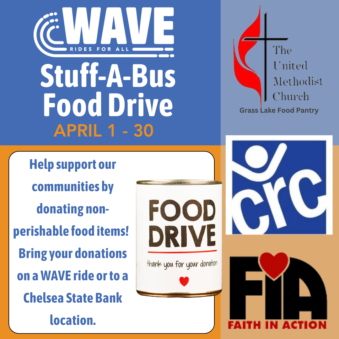WAVE Food Drive Stuff-A-Bus 2026